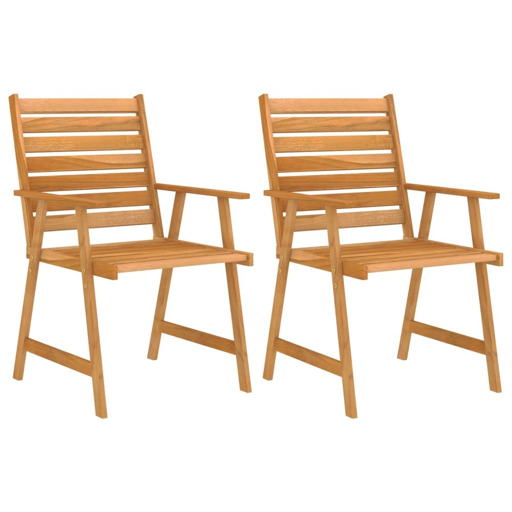 3 Piece Garden Dining Set Solid Acacia Wood - anydaydirect