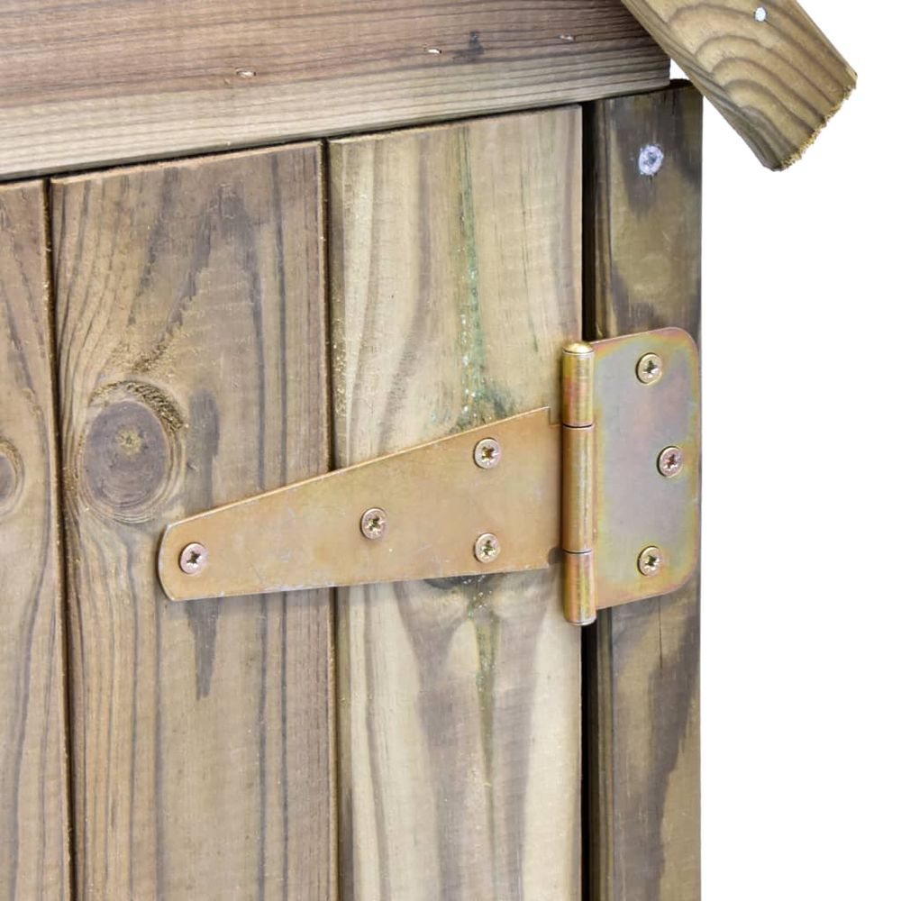 Garden Tool Shed with Door 77x28x178 cm Impregnated Pinewood - anydaydirect