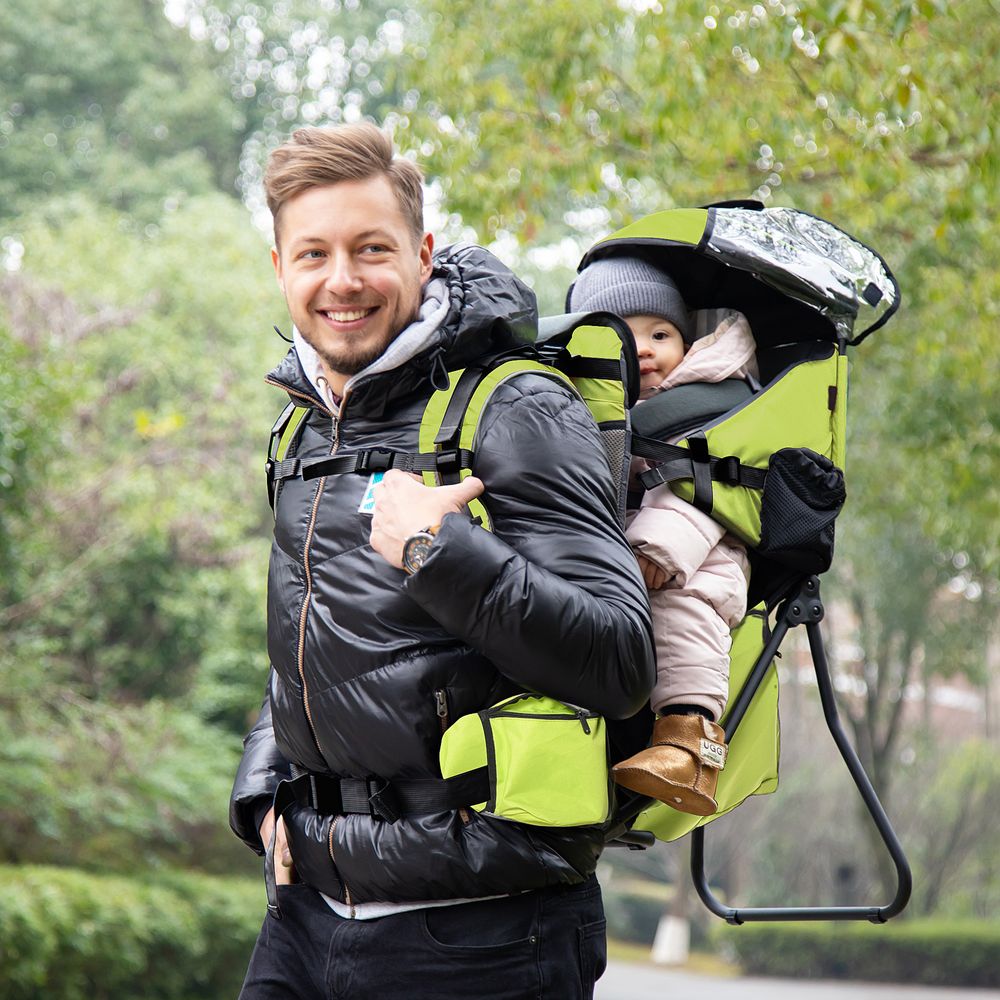 Baby Hiking Backpack Carrier Detachable Rain Cover for Toddlers  HOMCOM - anydaydirect