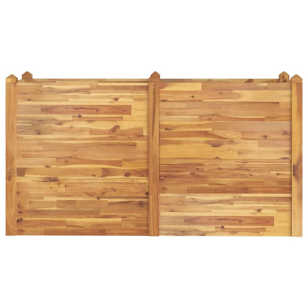 Garden Raised Bed 160x60x84 cm Solid Wood Acacia - anydaydirect