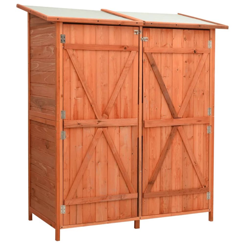 Garden Tool Shed 135.5x75x160 cm Solid Firwood - anydaydirect
