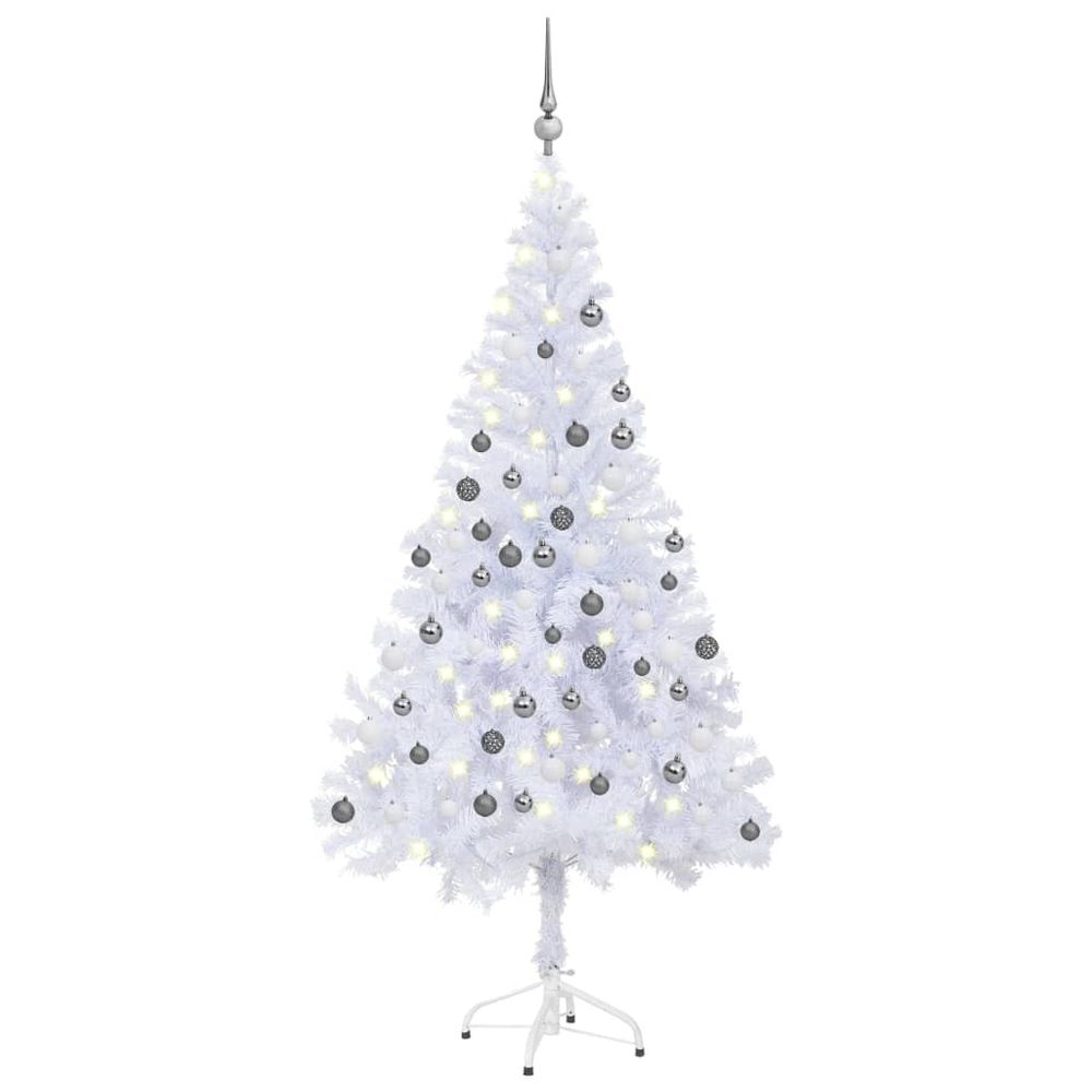 Artificial Christmas Tree with LEDs&Ball Set 120cm  x 240cm - anydaydirect