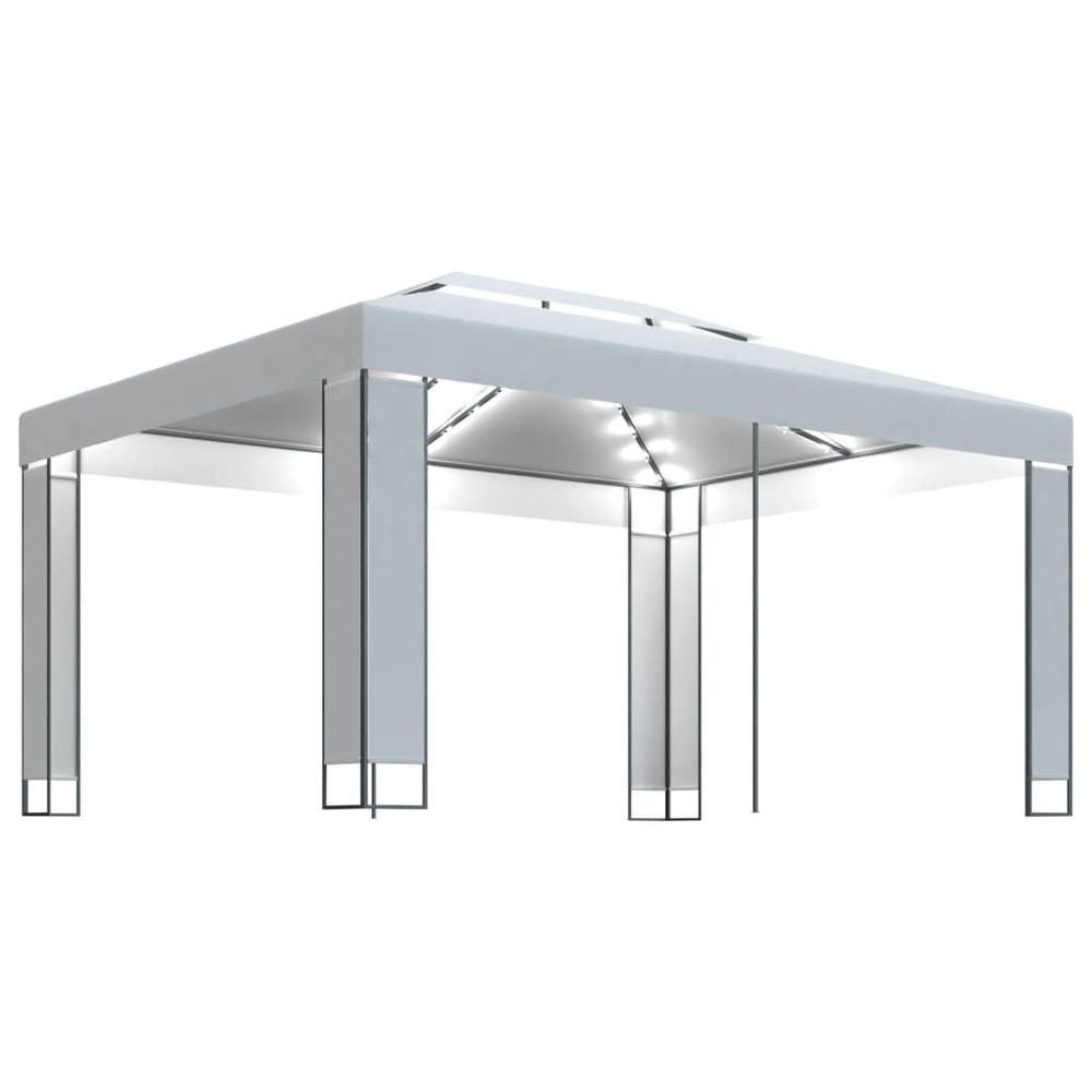 Gazebo Tent with LED String Lights 3x4 m - anydaydirect