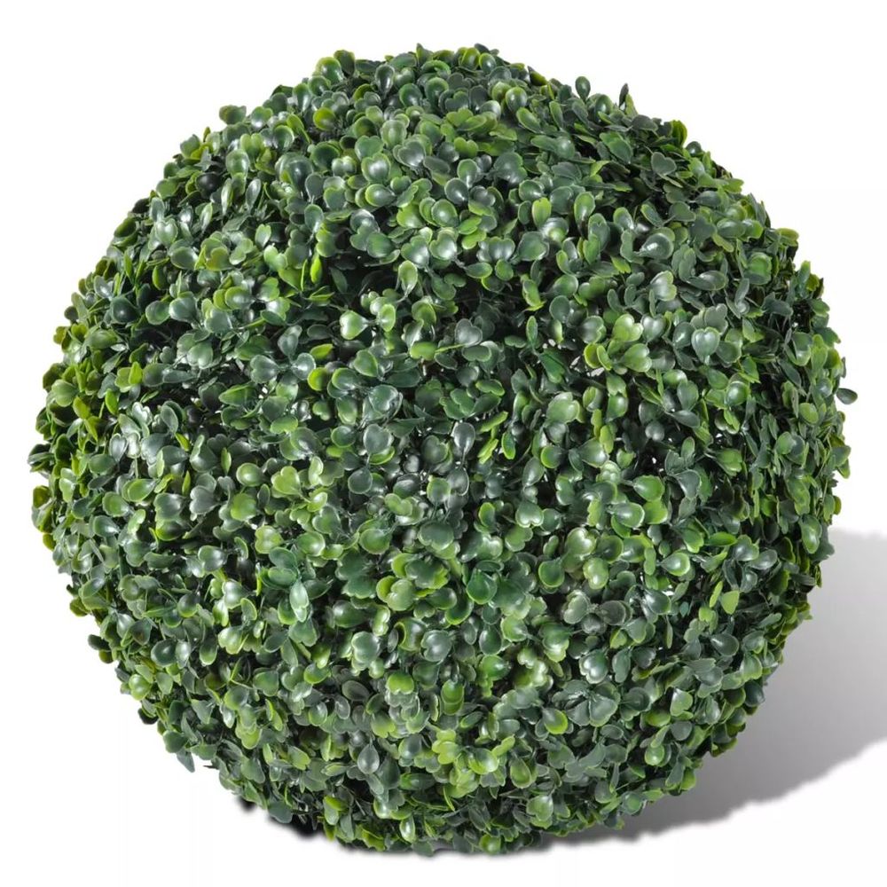 Artificial Leaf Topiary Ball 27 cm Solar LED String 2 pcs - anydaydirect