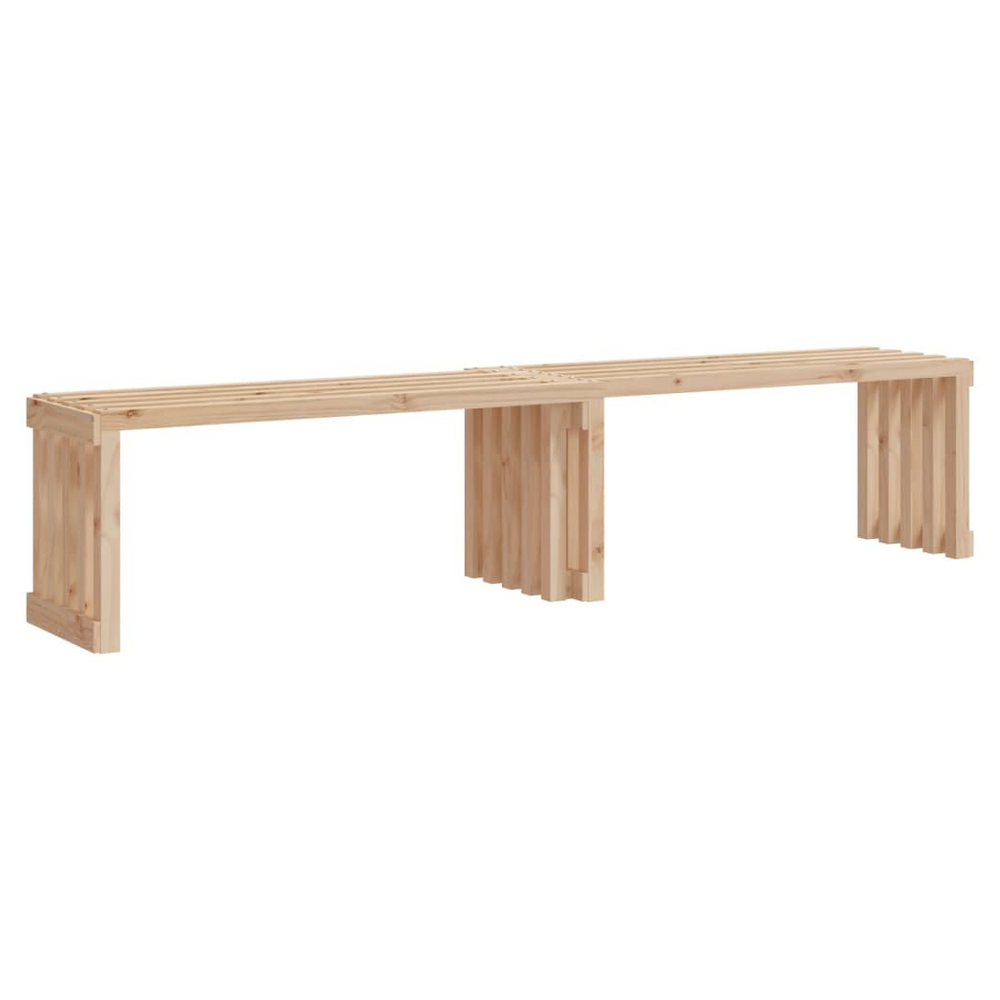 vidaXL Garden Table Extendable 212.5x40.5x45 cm Solid Wood Pine - anydaydirect