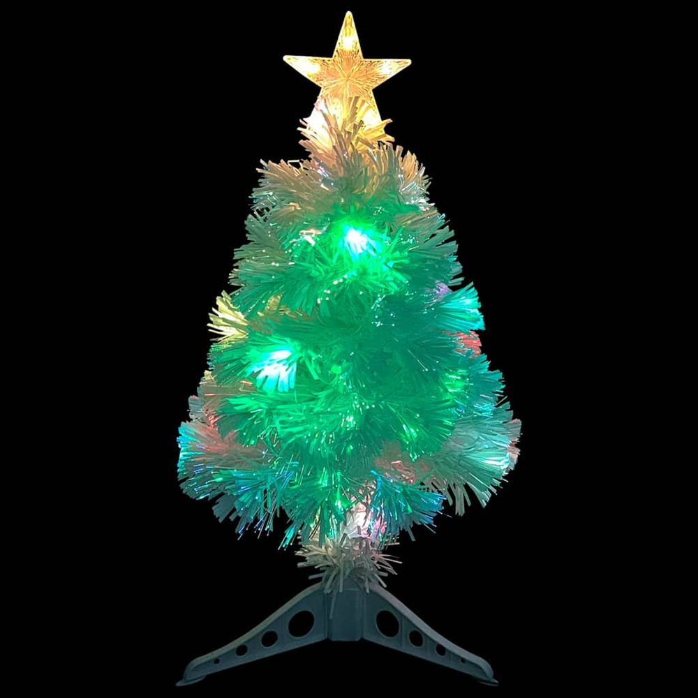 Artificial Christmas Tree with LED White 7 White & Blue 64 cm Fibre Optic - anydaydirect