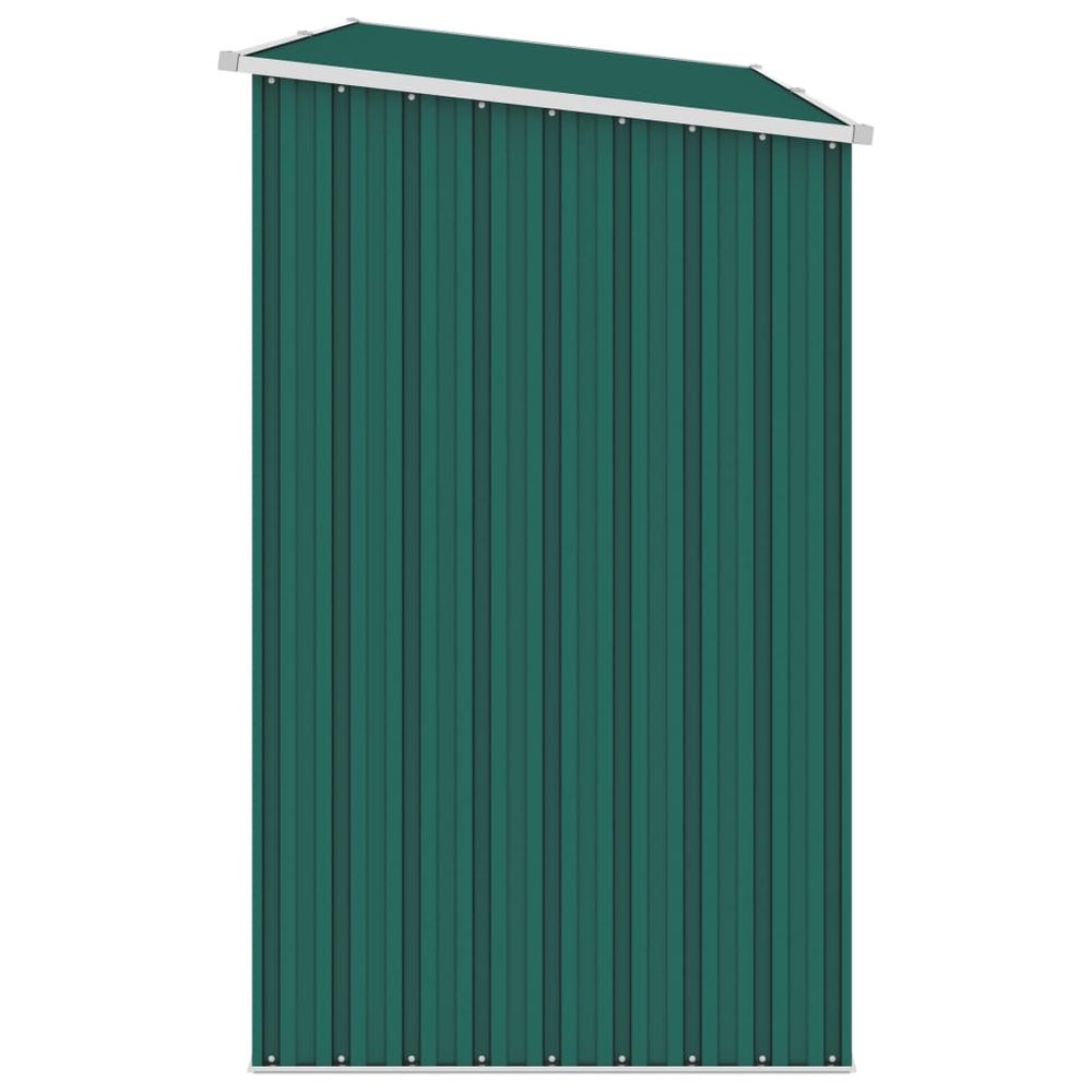 Garden Firewood Shed Green, Brown, Grey & Anthracite 245x98x159 cm Galvanised Steel - anydaydirect