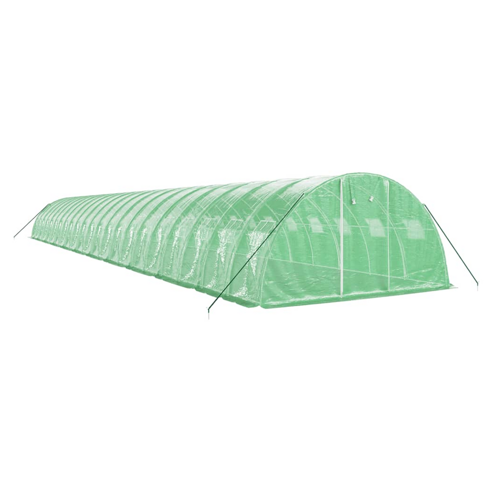 vidaXL Greenhouse with Steel Frame Green 88 m² 22x4x2 m - anydaydirect