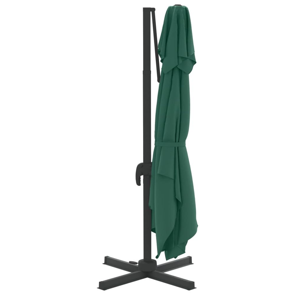 Double Top Cantilever Umbrella Green 400x300 cm - anydaydirect