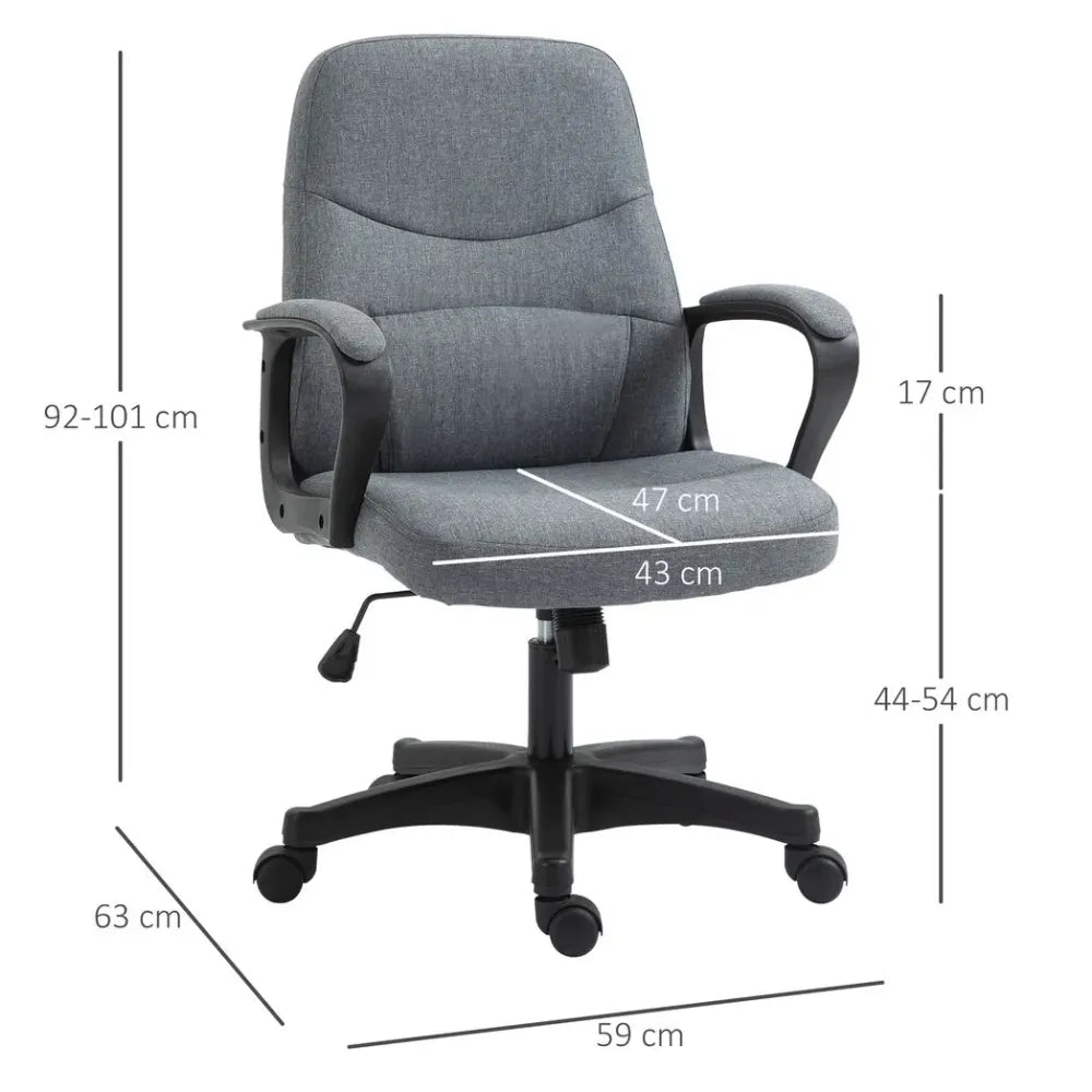 Massage Office Chair with 2-Point Vibration Height Adjustable Swivel Chair - anydaydirect