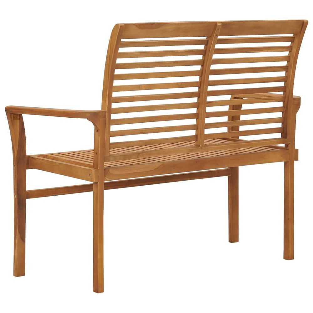 Garden Bench 112 cm Solid Teak Wood - anydaydirect