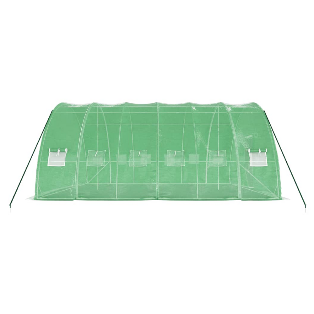 vidaXL Greenhouse with Steel Frame Green 36 m² 6x6x2.85 m - anydaydirect