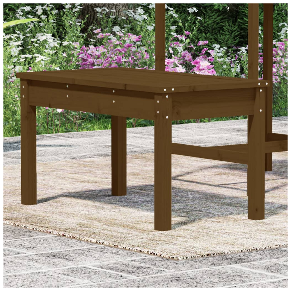vidaXL Garden Bench Honey Brown 80x44x45 cm Solid Wood Pine - anydaydirect