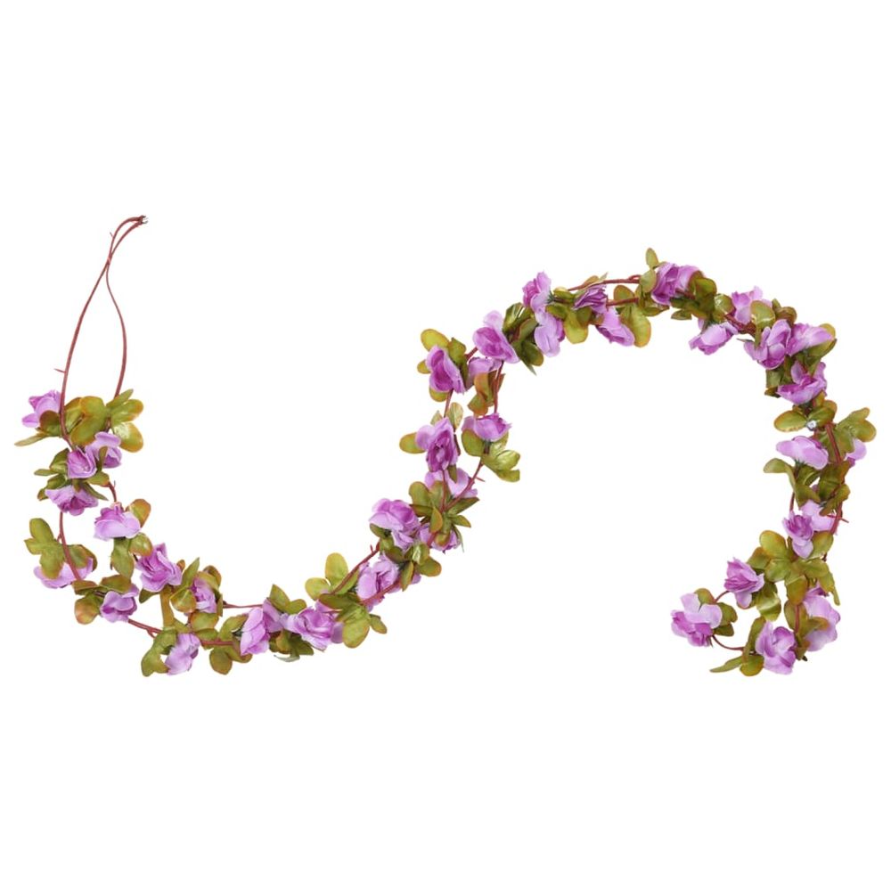 vidaXL Artificial Flower Garlands 6 pcs Light Purple 250 cm - anydaydirect