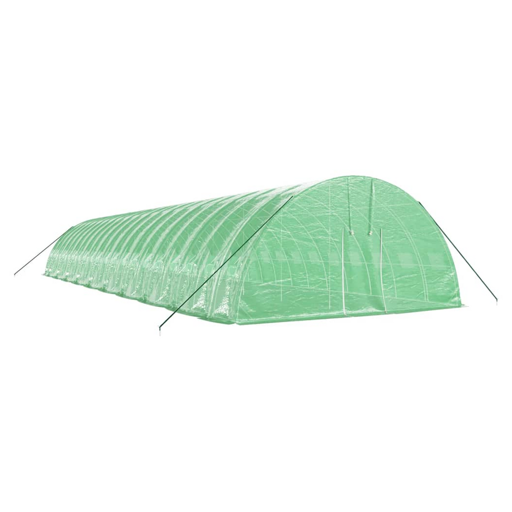 vidaXL Greenhouse with Steel Frame Green 120 m² 20x6x2.85 m - anydaydirect