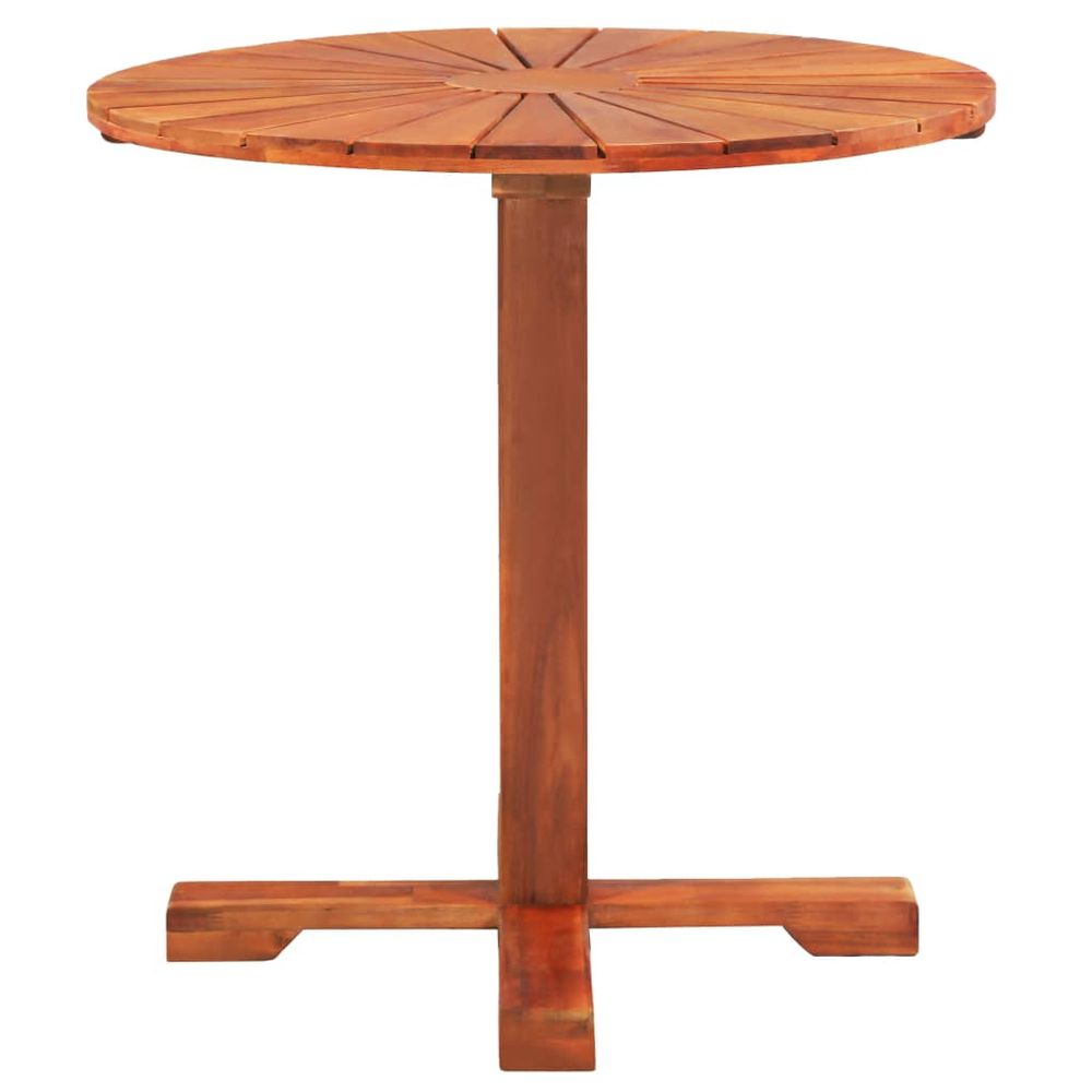 Bistro Table 70x70 cm Solid Acacia Wood - anydaydirect