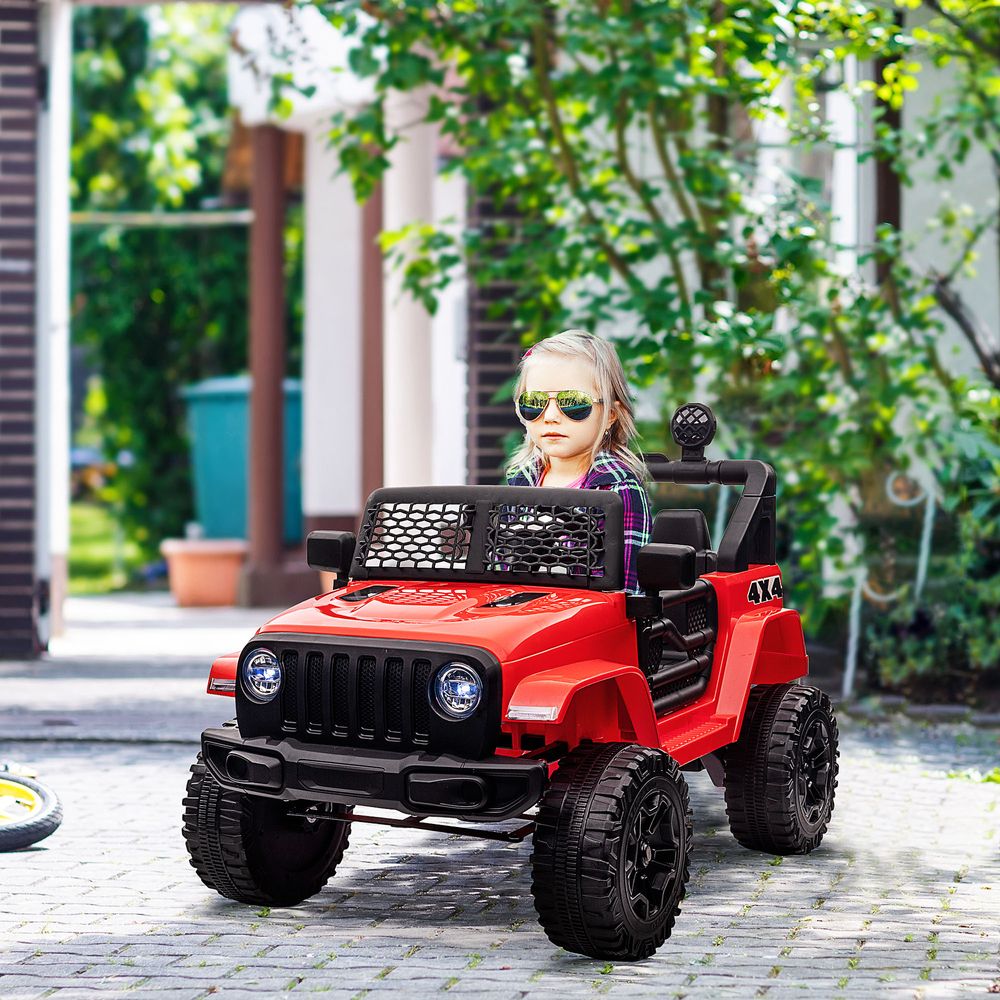 12V Kids Electric Ride On Car Truck Off-road Toy W/ Remote Control Red - anydaydirect