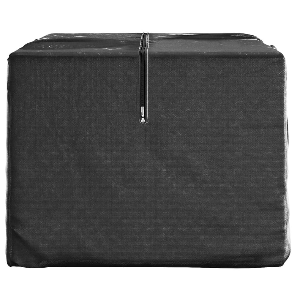 Garden Cushion Storage Bag Black 150x75x75 cm Polyethylene - anydaydirect