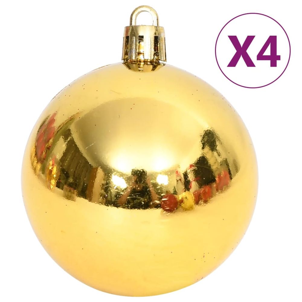 108 Piece Christmas Bauble Set Gold and Red - anydaydirect