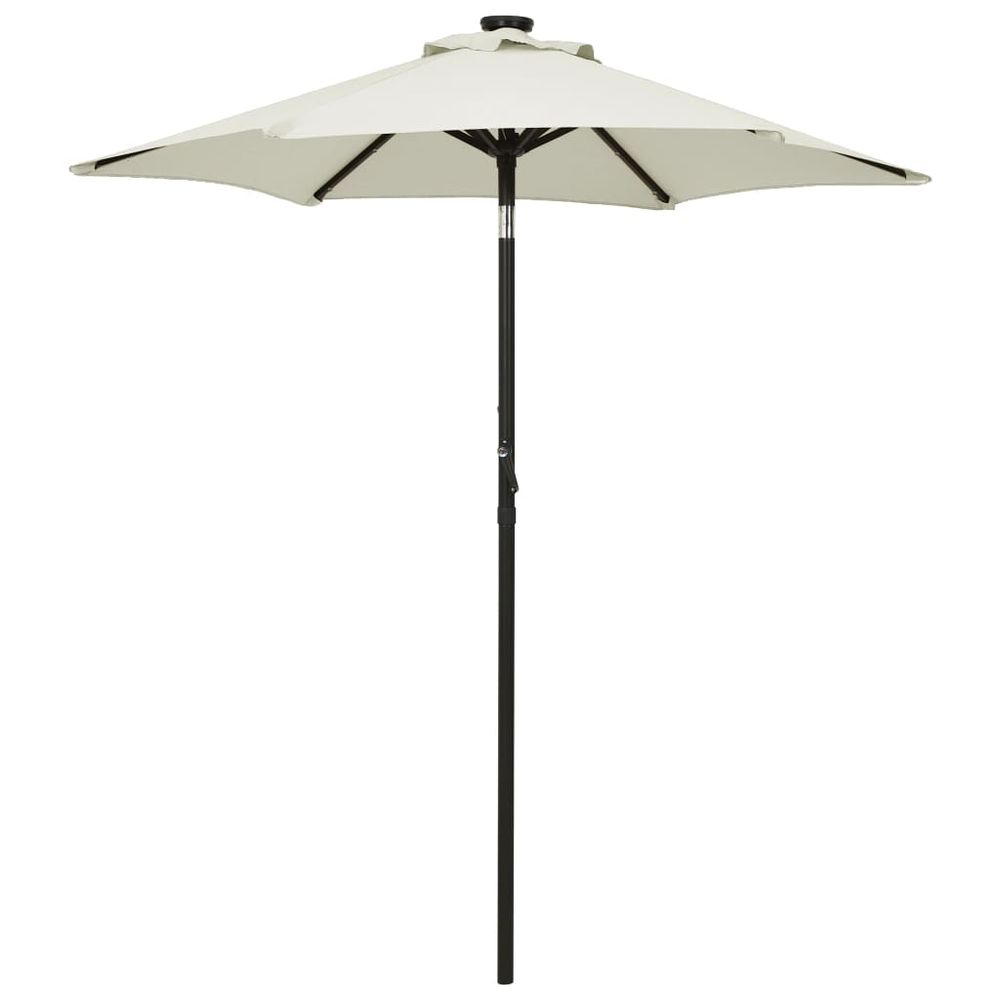 Parasol with LED Lights 200x211 cm Aluminium - anydaydirect