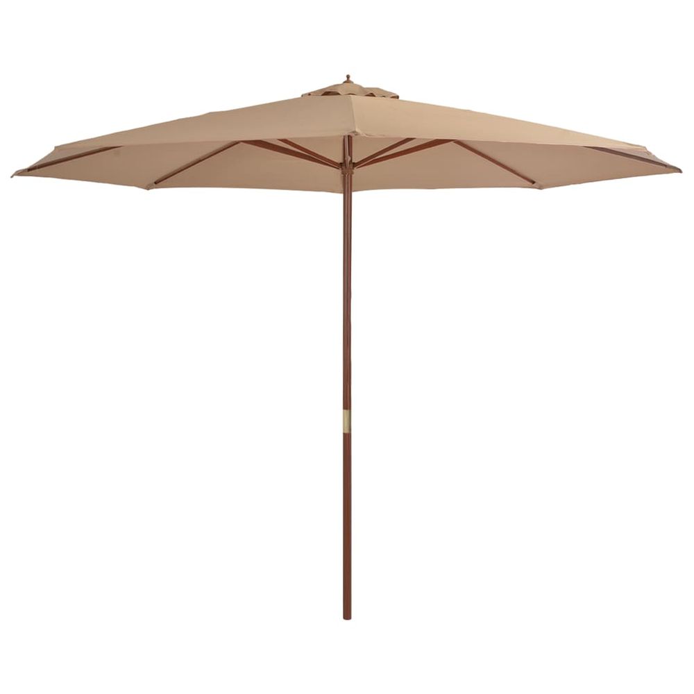 Outdoor Parasol with Wooden Pole 350 cm - anydaydirect