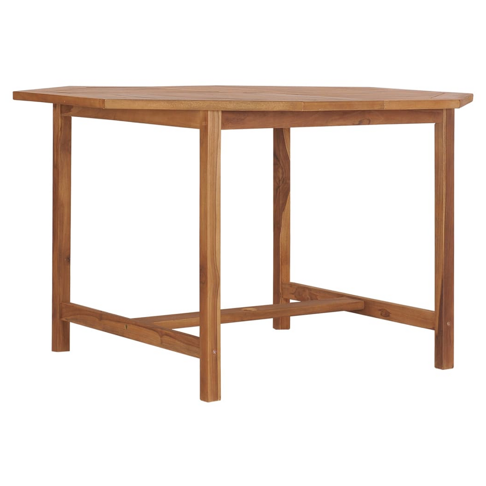 Garden Dining Table 110x110x75 cm Solid Wood Teak - anydaydirect