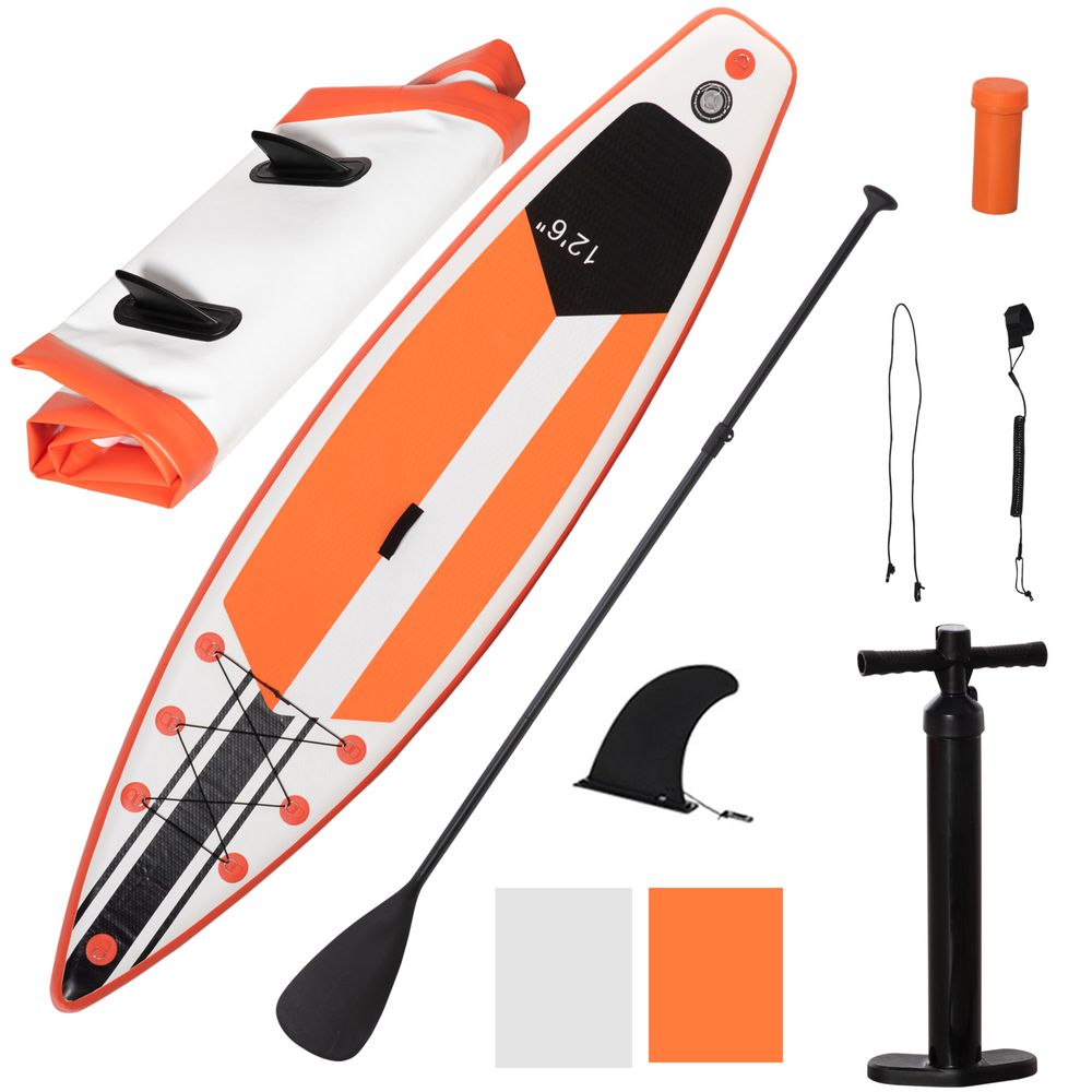 10Ft Inflatable Paddle Stand Up Board w/ Adjustable Paddle, Non-Slip Deck Board - anydaydirect