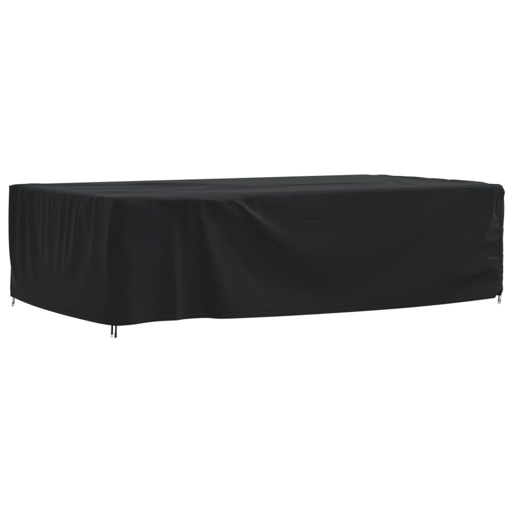 vidaXL Garden Furniture Cover Black 315x180x74 cm 420D Oxford - anydaydirect