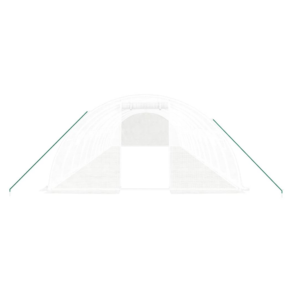 vidaXL Greenhouse with Steel Frame White 48 m² 12x4x2 m - anydaydirect