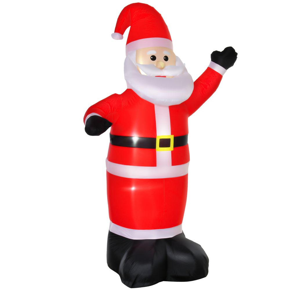 8ft Inflatable Christmas Santa Claus Xmas Deco with LED Air Blown Yard Outdoor - anydaydirect