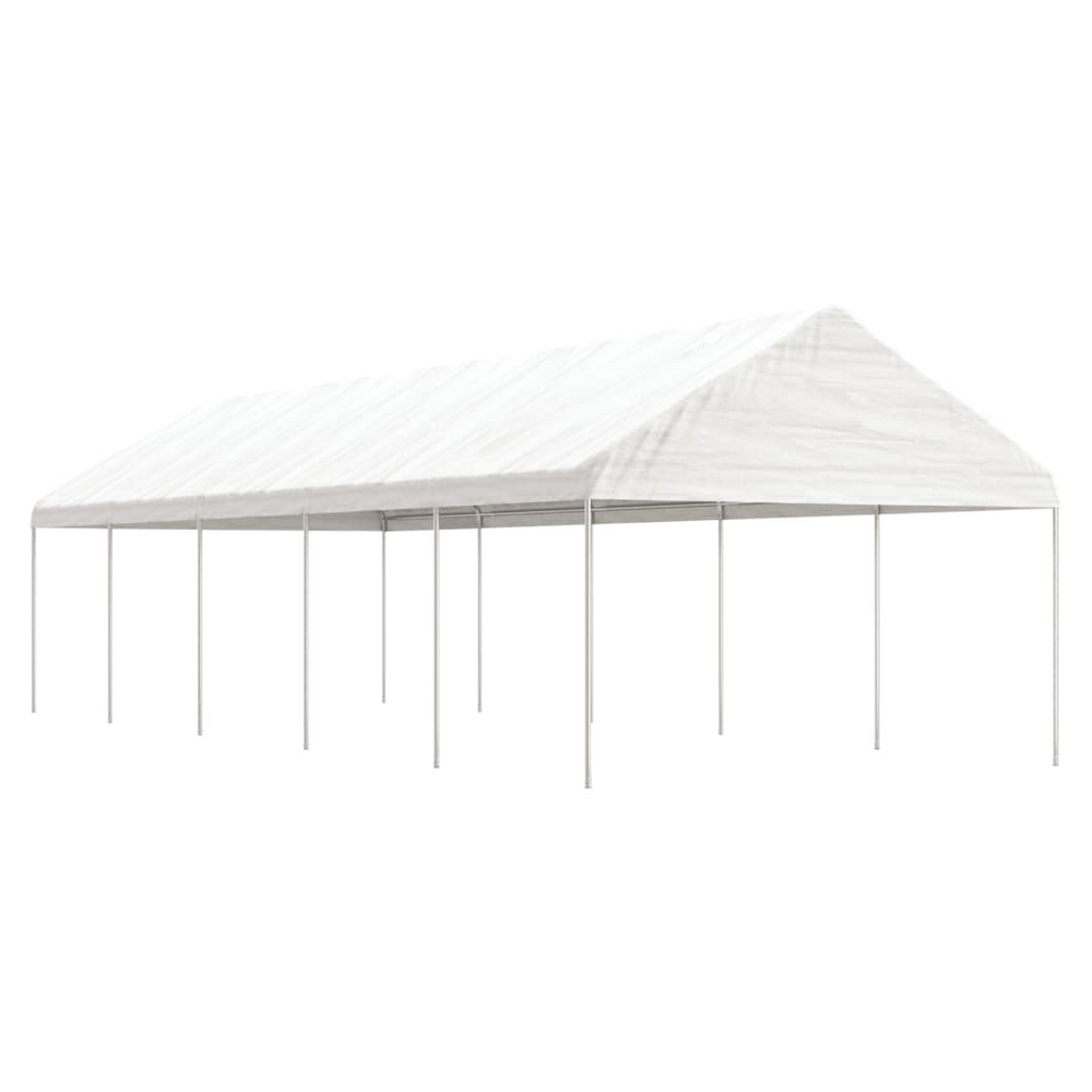 vidaXL Gazebo with Roof White 11.15x4.08x3.22 m Polyethylene - anydaydirect