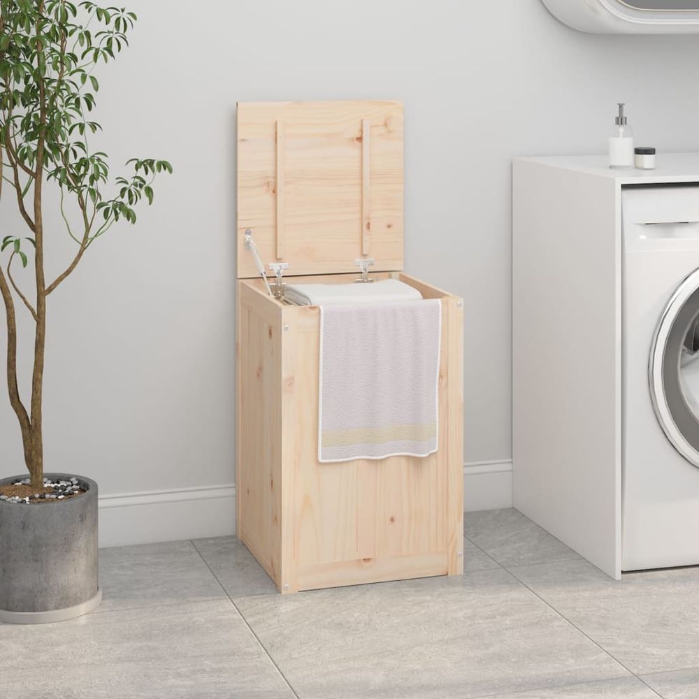 Laundry Box 44x44x66 cm Solid Wood Pine - anydaydirect