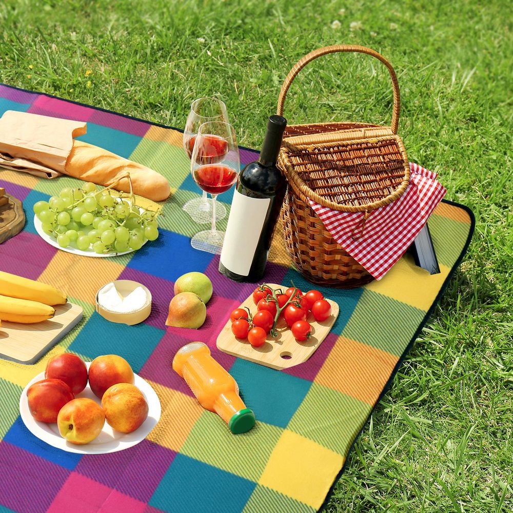 Folding Blanket Camping Outdoor Beach Festival Waterproof Picnic Rug Mat - anydaydirect