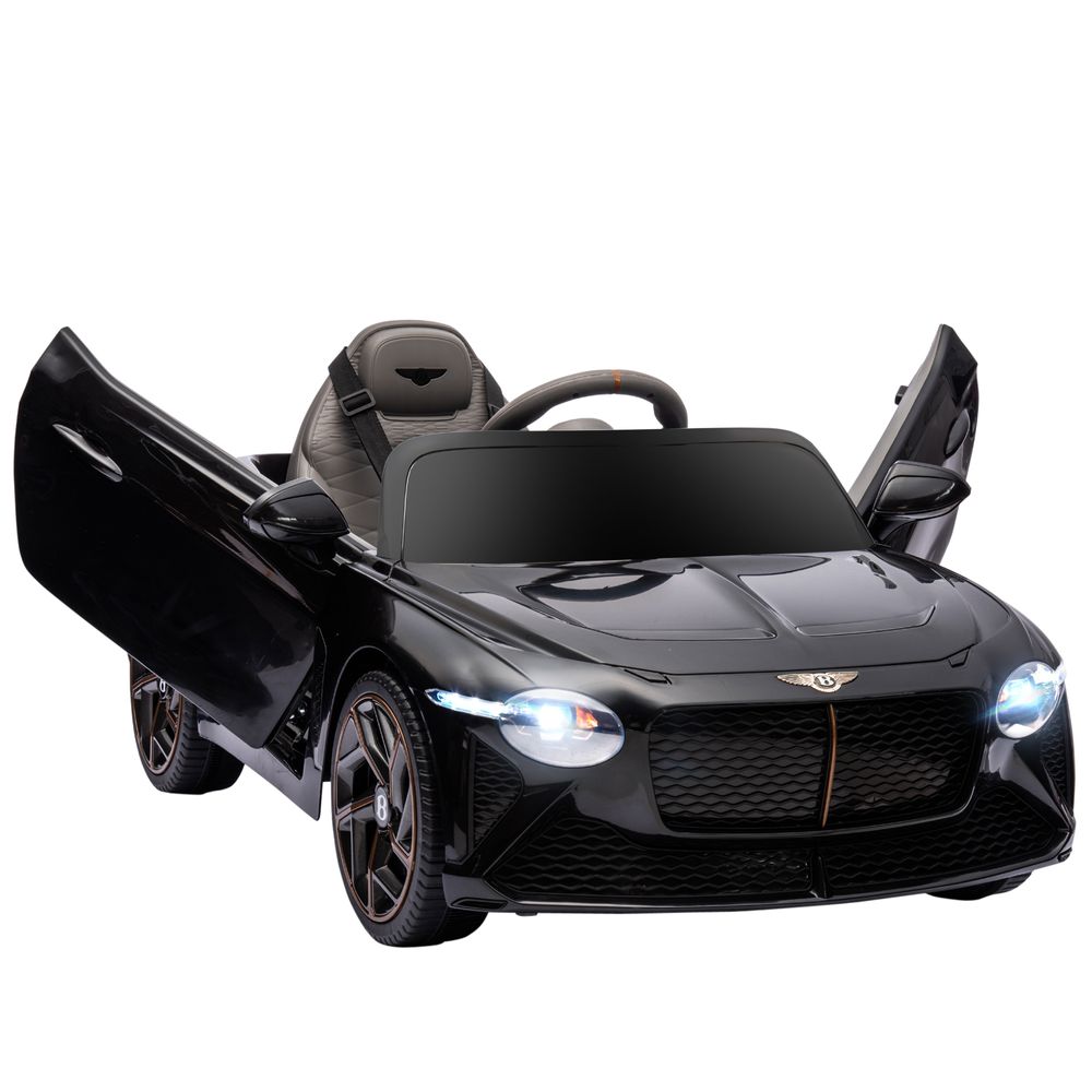 Bentley Bacalar Licensed 12V Kids Electric Car w/ Portable Battery - Black - anydaydirect