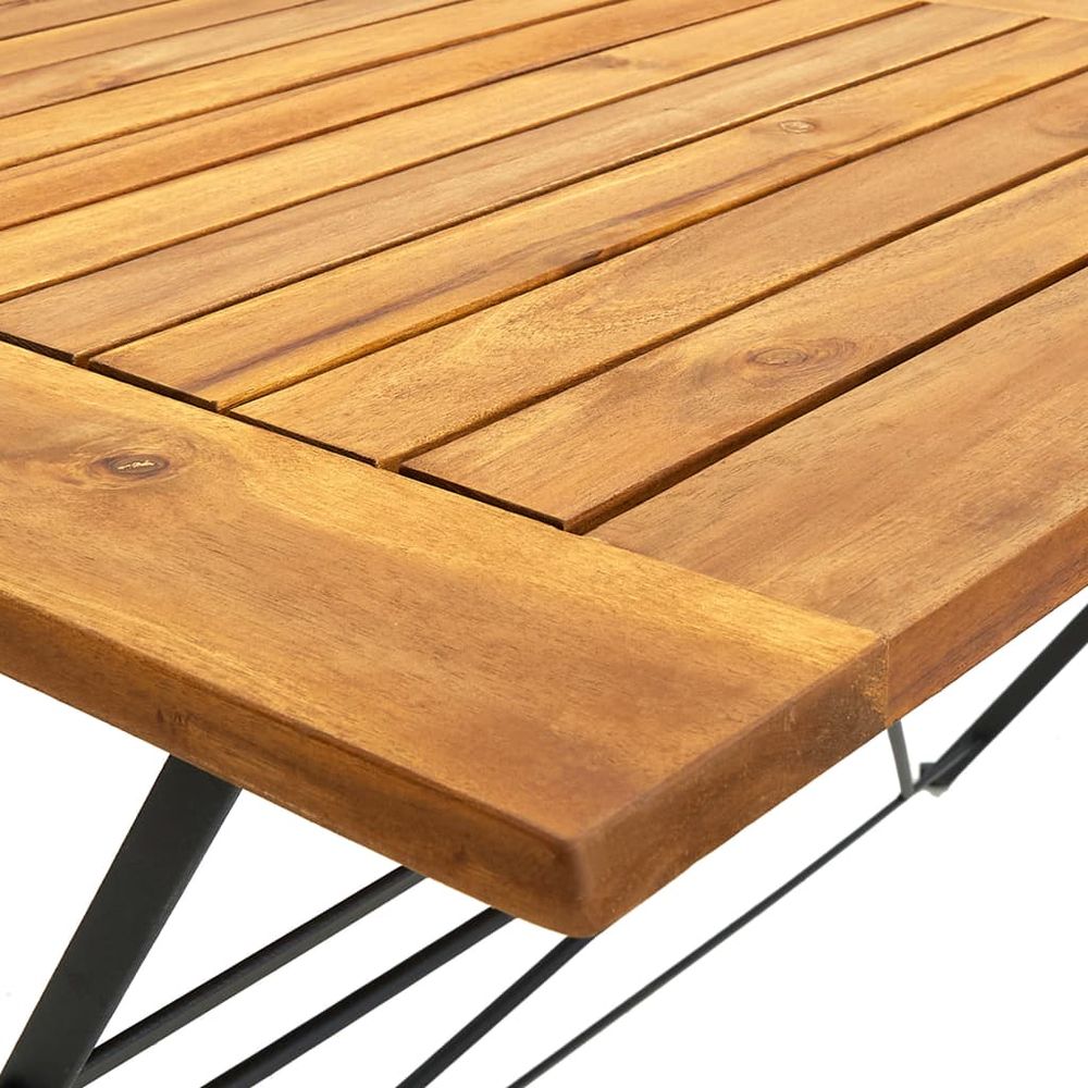 Folding Garden Table 120x70x74 cm Solid Acacia Wood - anydaydirect