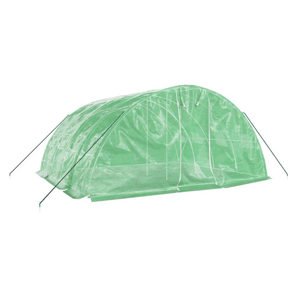 vidaXL Greenhouse with Steel Frame Green 20 m² 5x4x2.3 m - anydaydirect