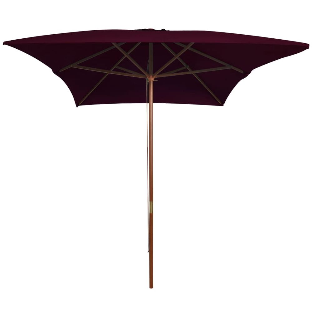 Outdoor Parasol with Wooden Pole 200x300 cm - anydaydirect