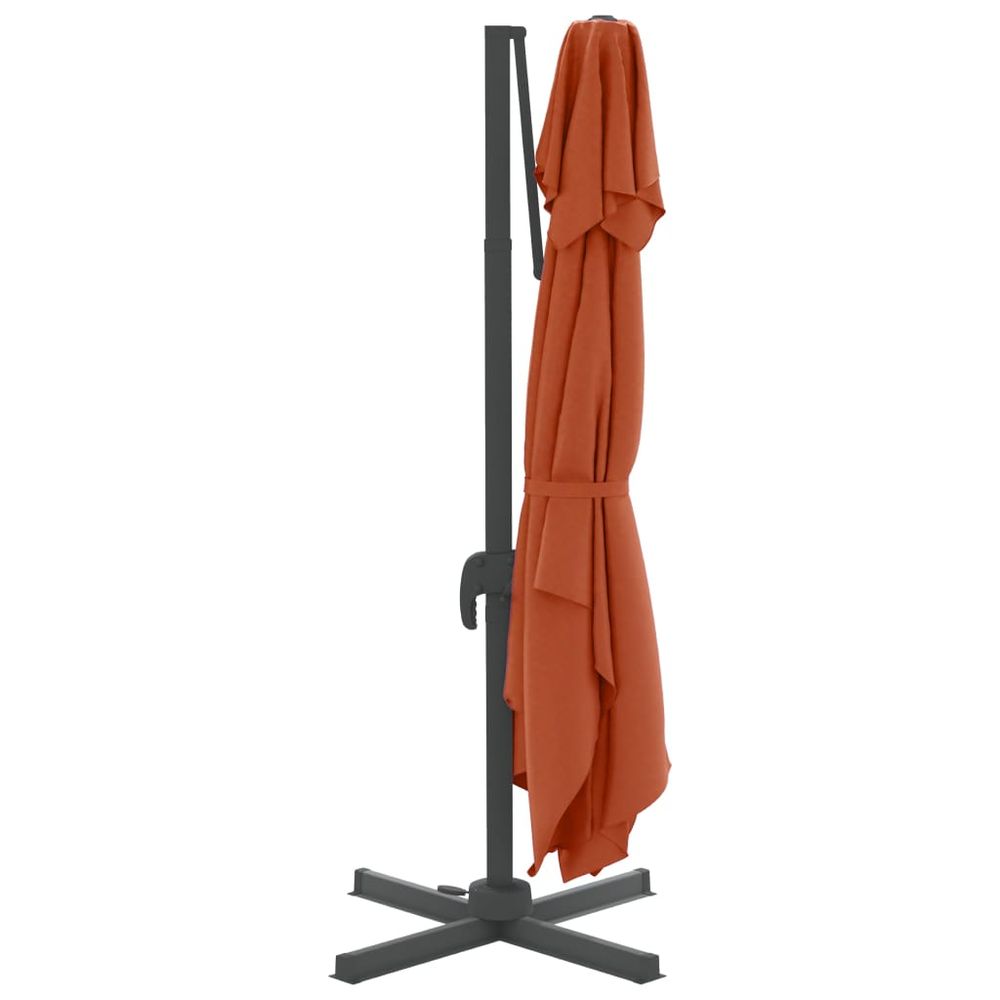 Double Top Cantilever Umbrella Terracotta 400x300 cm - anydaydirect