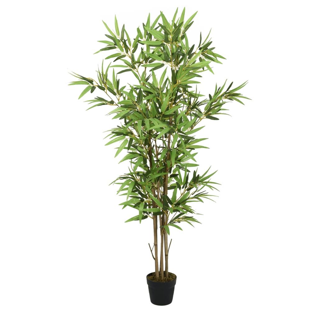 vidaXL Artificial Bamboo Tree 1288 Leaves 180 cm Green - anydaydirect