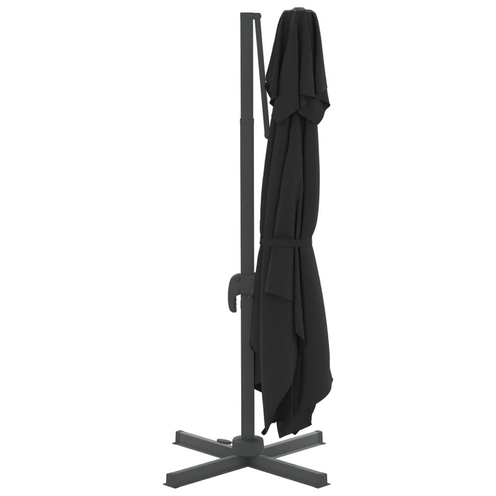 Double Top Cantilever Umbrella Black 300x300 cm - anydaydirect