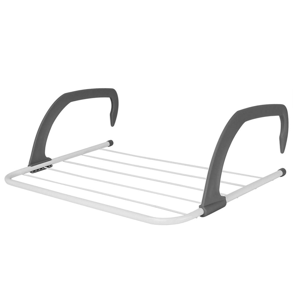 2x GREY Over Radiator Clothes Airer | AS-87846 - anydaydirect