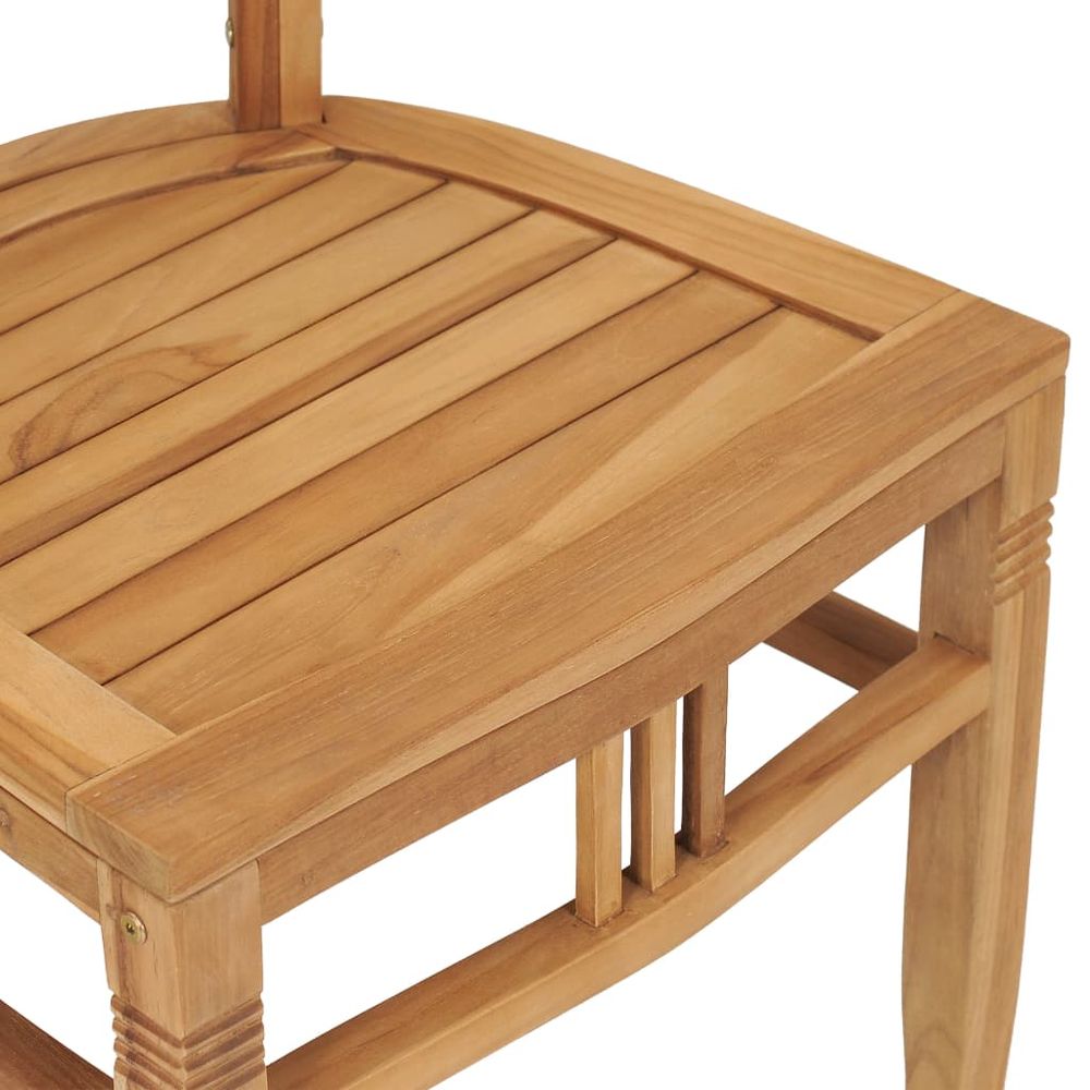 3 Piece Garden Dining Set Solid Teak Wood - anydaydirect