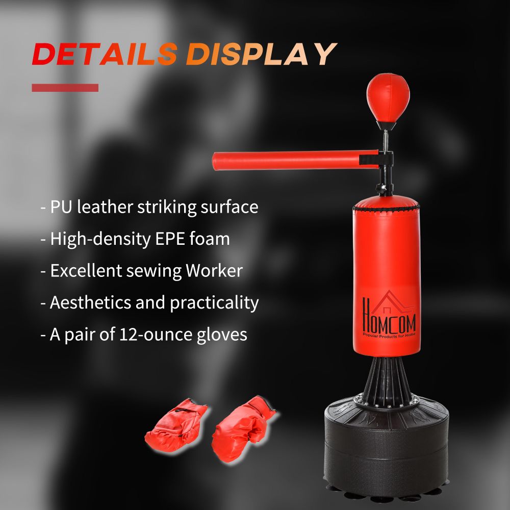 Boxing Punch Bag Stand Rotating Flexible Arm Speed Ball Waterable Base - anydaydirect