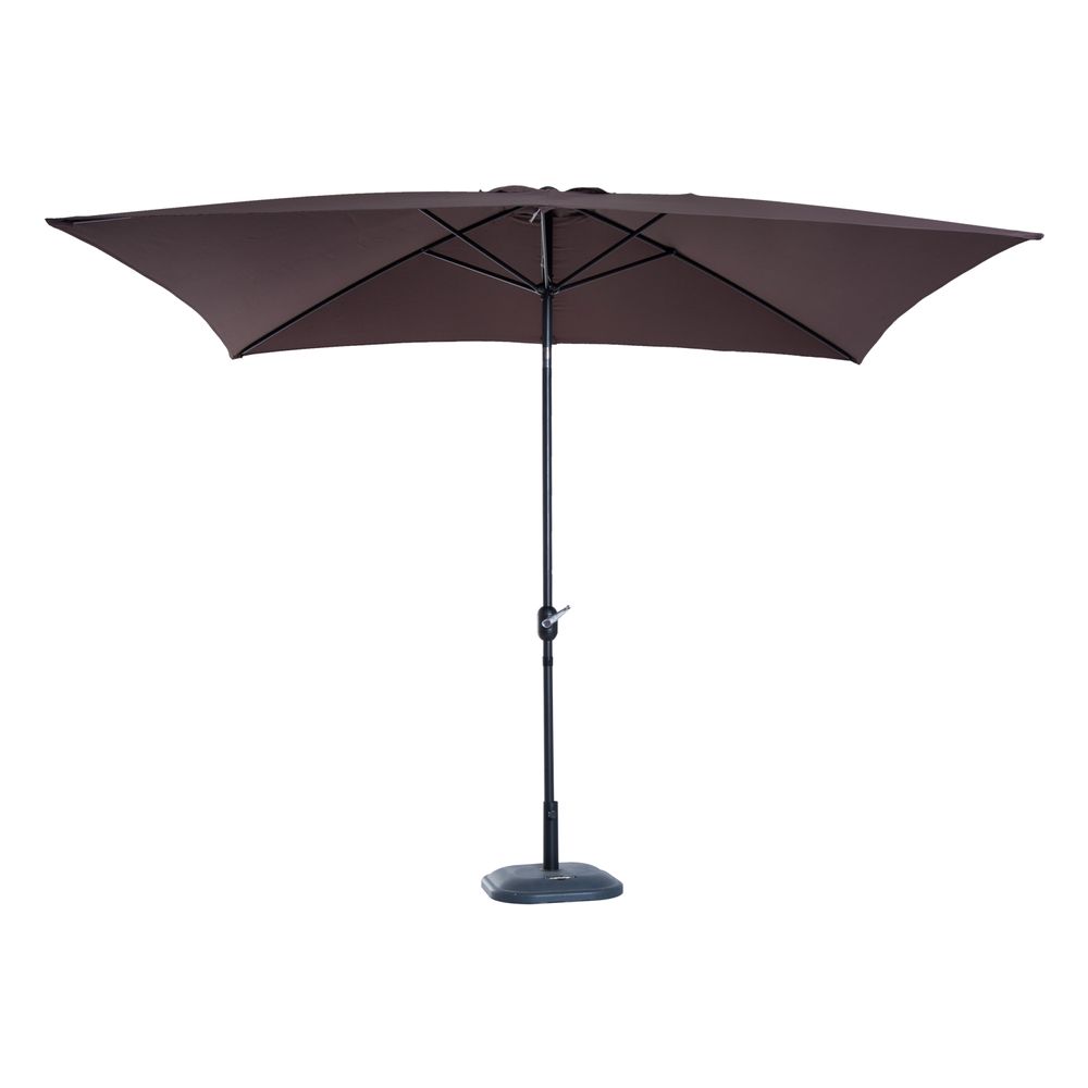 Patio Umbrella Parasol Rectangular Garden Canopy Outdoor Sun Shade Shelter - anydaydirect