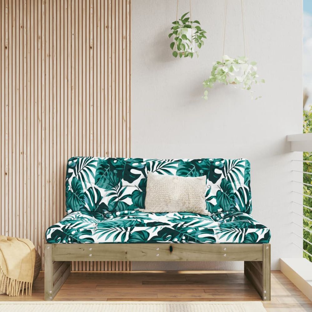 vidaXL Middle Sofa 120x80 cm Impregnated Wood Pine - anydaydirect