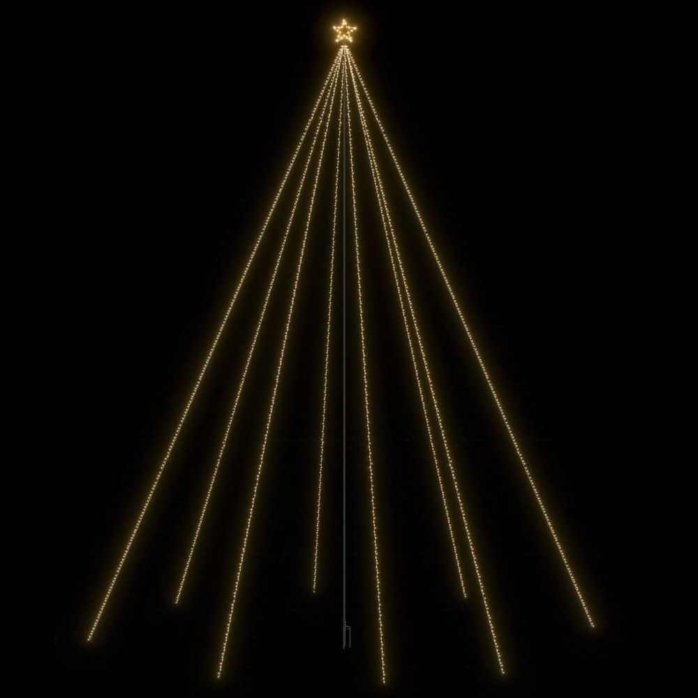 Christmas Tree with Spike Warm White 1134 LEDs 800 cm - anydaydirect