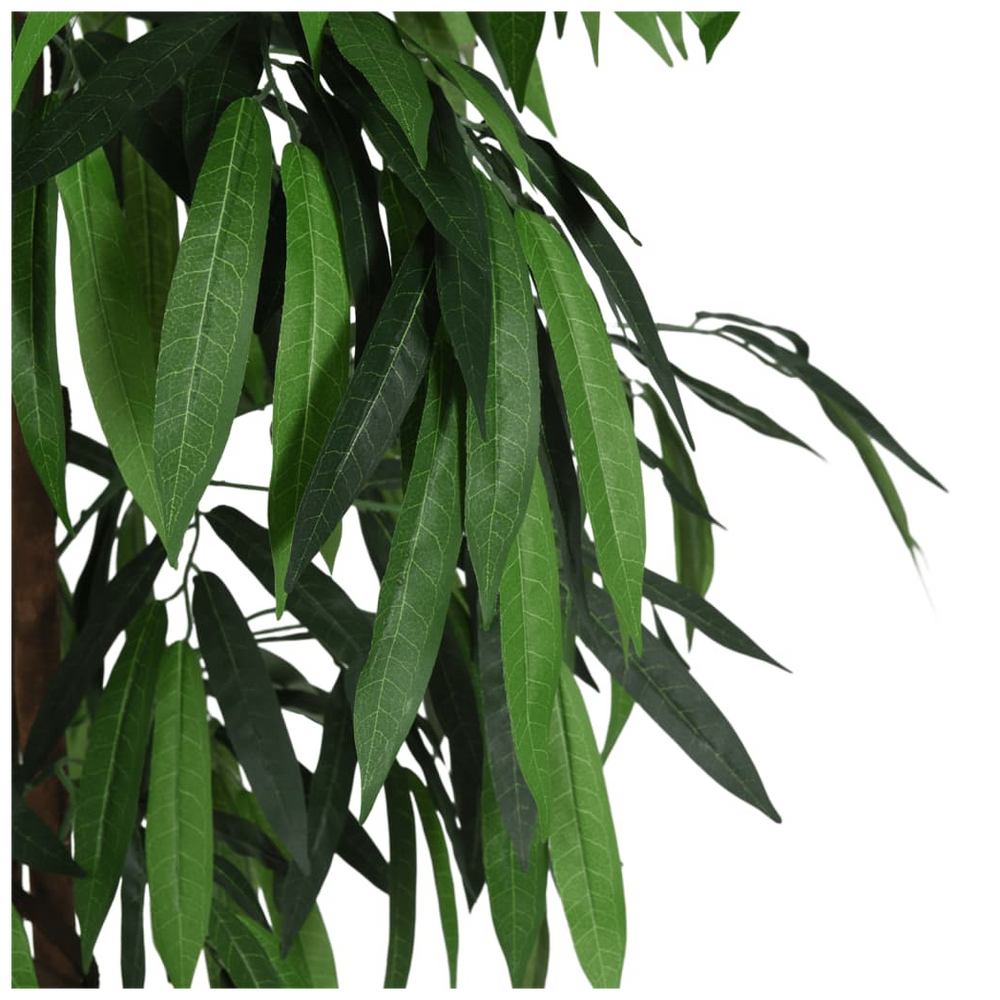 vidaXL Artificial Mango Tree 1050 Leaves 200 cm Green - anydaydirect