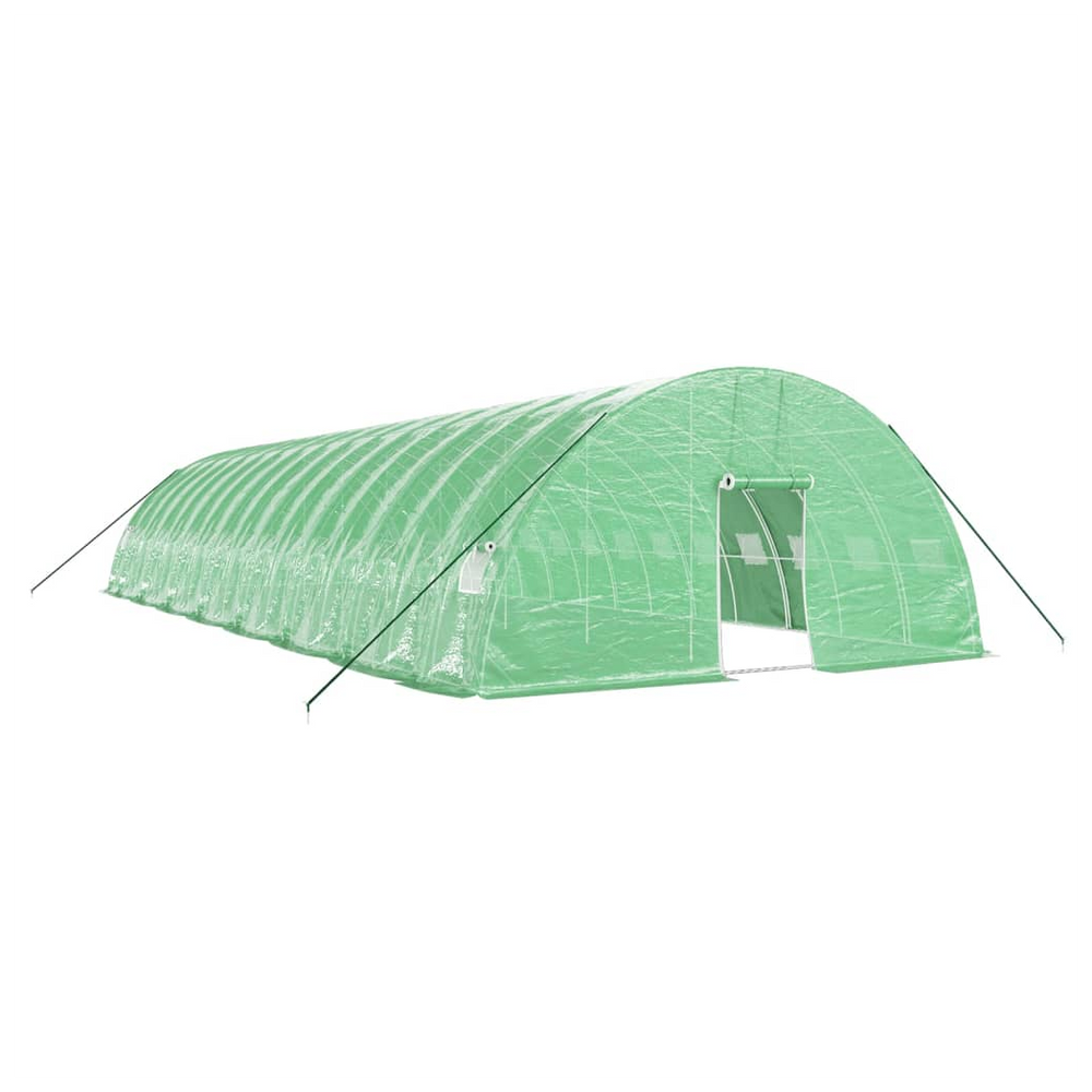 vidaXL Greenhouse with Steel Frame Green 96 m² 16x6x2.85 m - anydaydirect