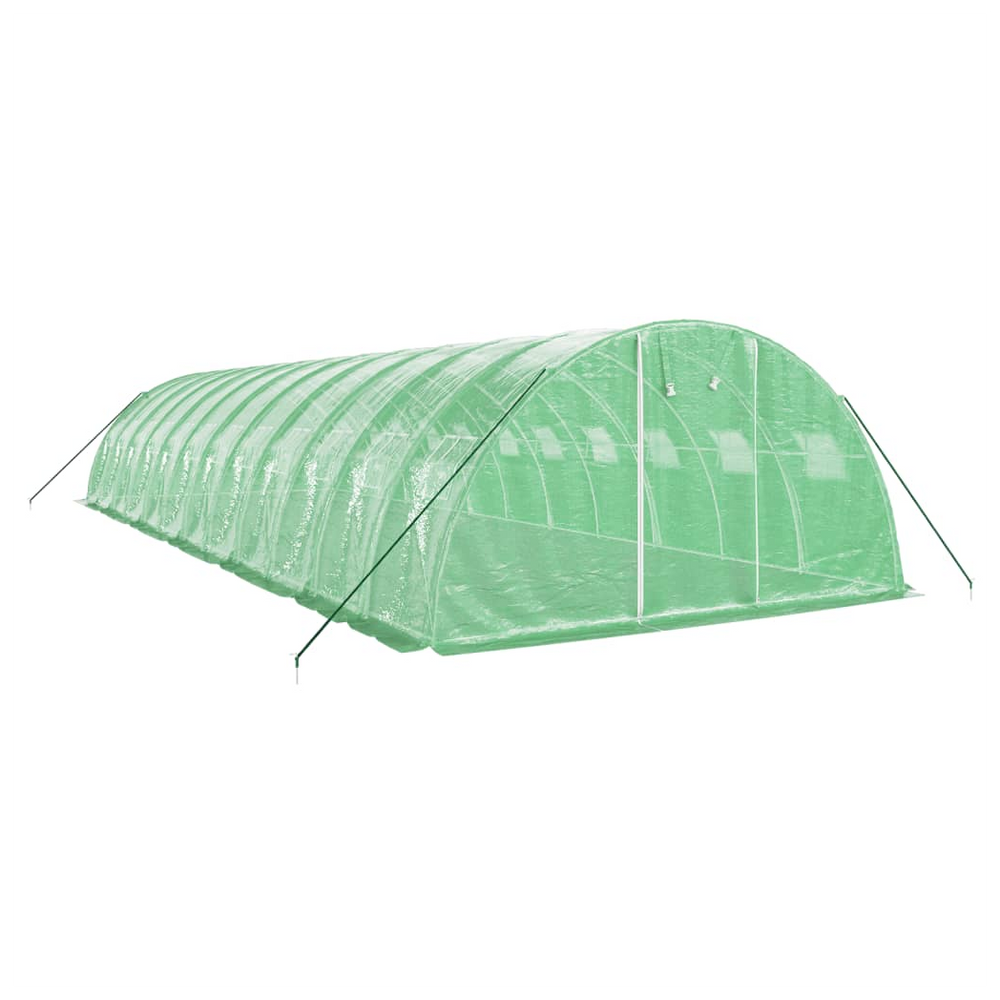 vidaXL Greenhouse with Steel Frame Green 48 m² 12x4x2 m - anydaydirect