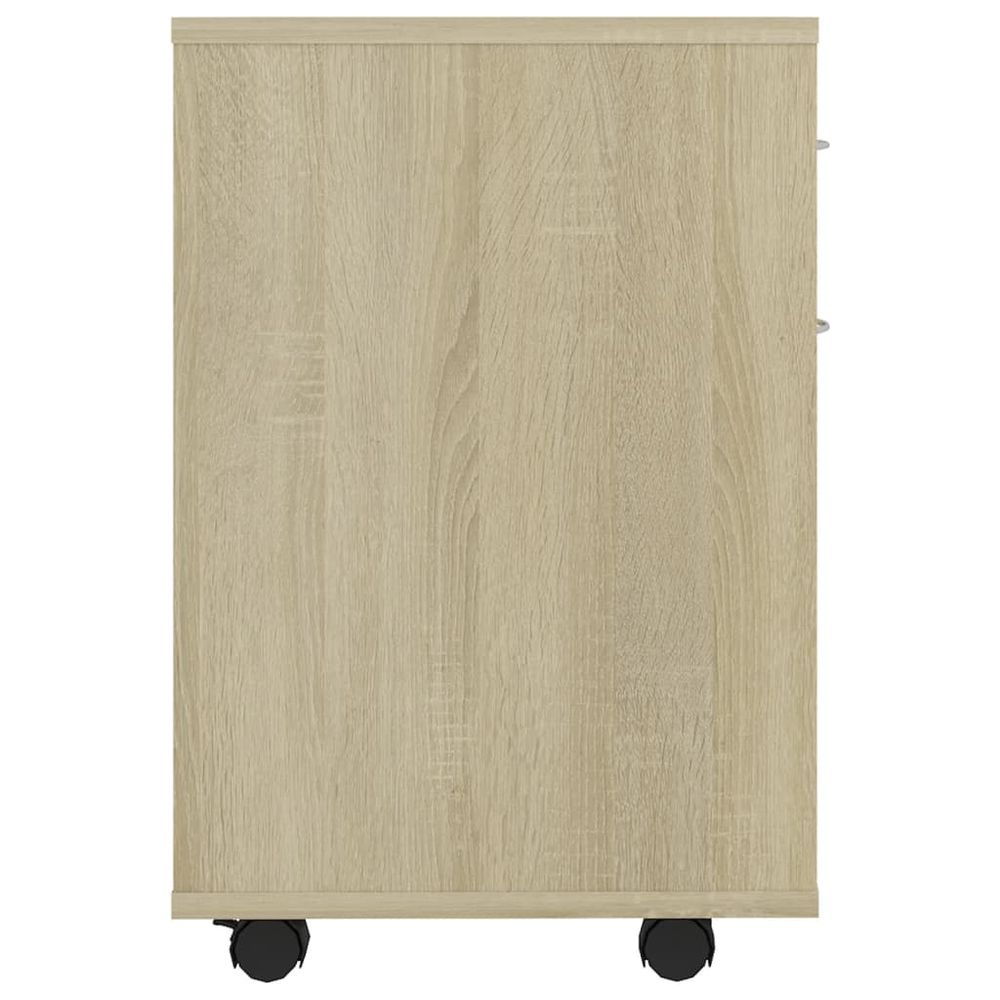 Rolling Cabinet Sonoma Oak 45x38x54 cm Engineered Wood - anydaydirect